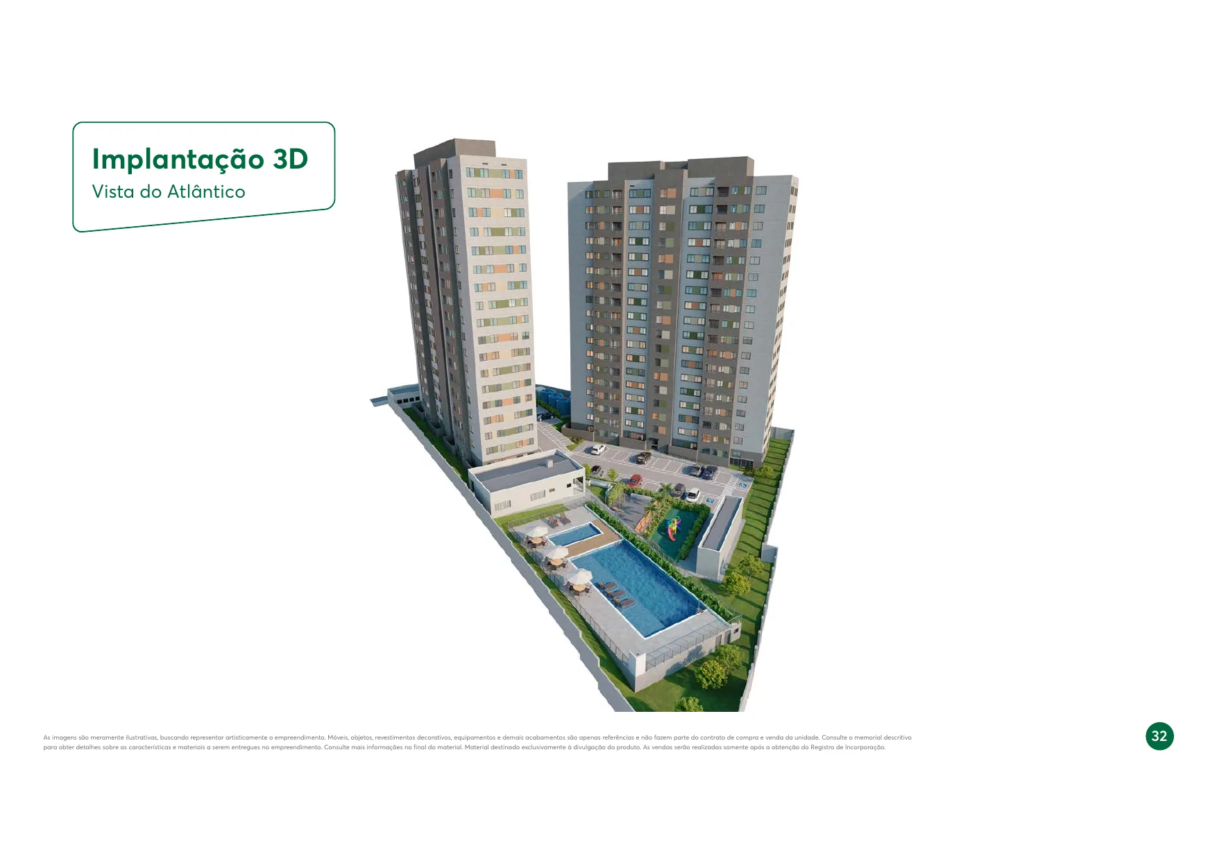 Implantação 3D do Vista do Atlântico