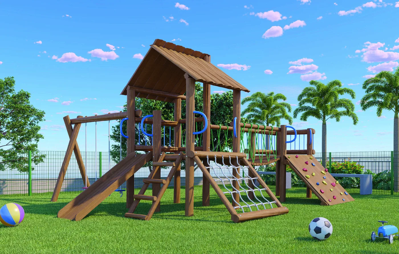 Perspectiva ilustrativa do playground